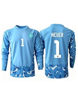 Billige Tyskland Manuel Neuer #1 Keeper Bortedrakt VM 2026 Langermet Billige Tyskland Manuel Neuer #1 Keeper Bortedrakt VM 2026 Langermet